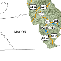 Jackson County, NC Basemap